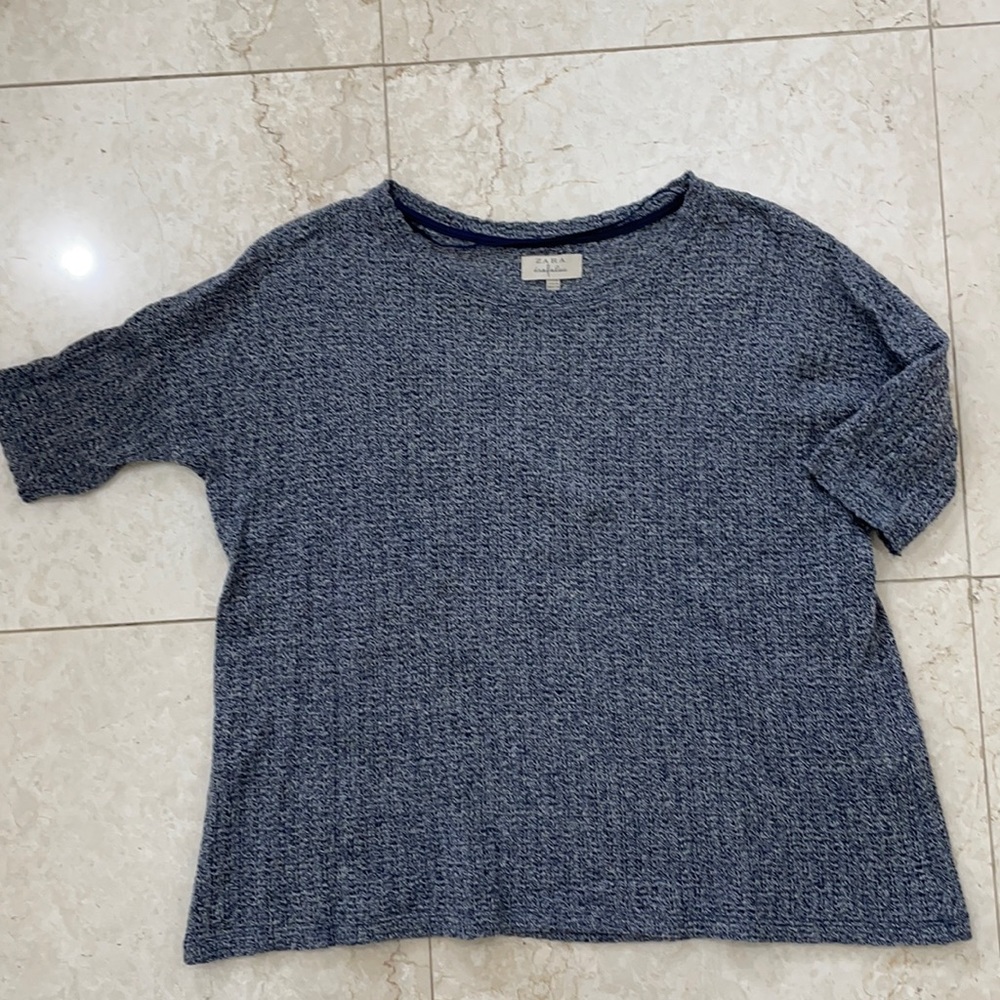 Zara cotton knit top